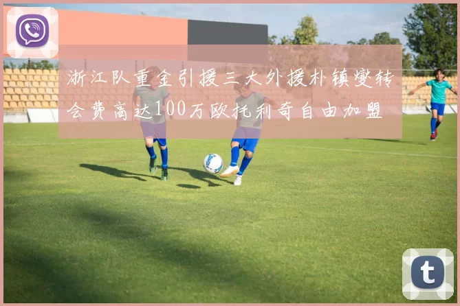 浙江队重金引援三大外援朴镇燮转会费高达100万欧托利奇自由加盟